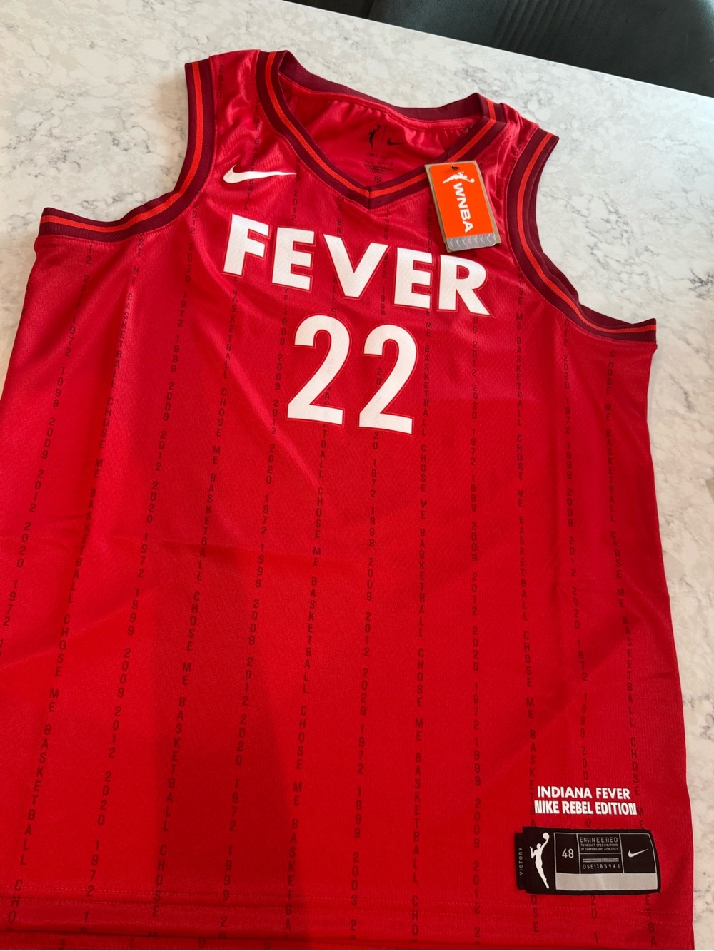 NEW Indiana fever CC jersey Nike Rebel Edition womens L